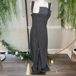 Akira | RITA PINSTRIPE SUITED JUMPSUIT